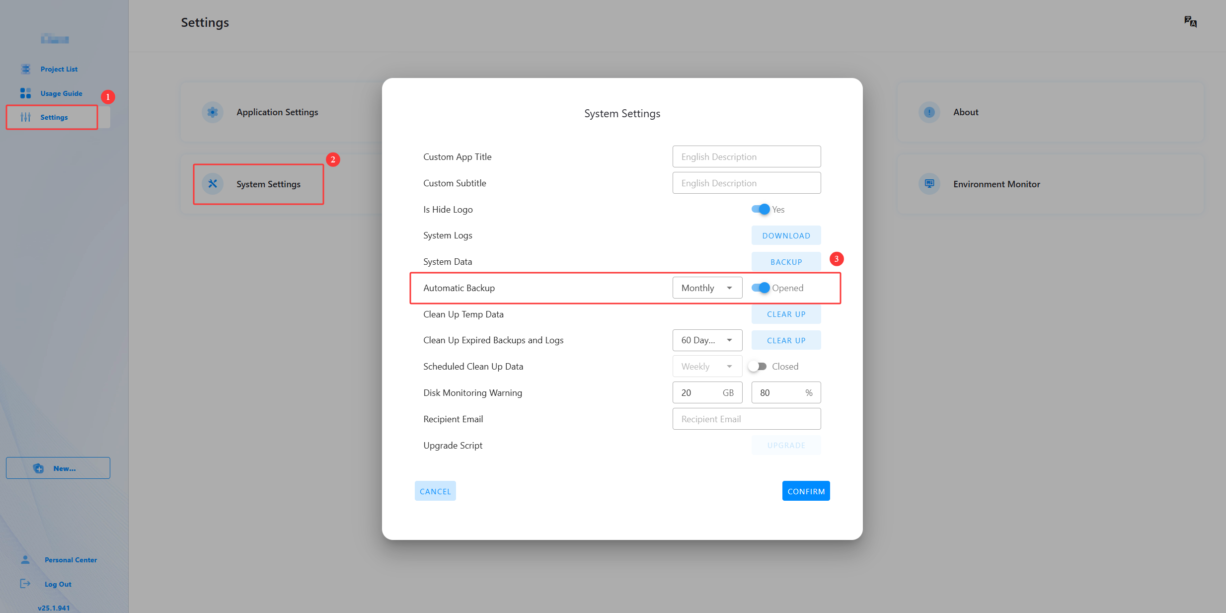 Automatically Backup Data