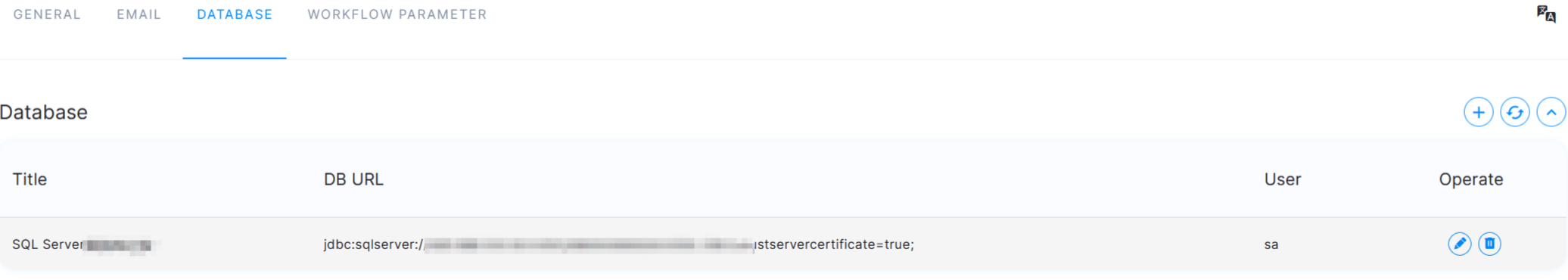 Connection Parameters